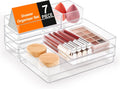 7 PCS Drawer Organizer, 4-Size Desk Drawer Organizer Trays